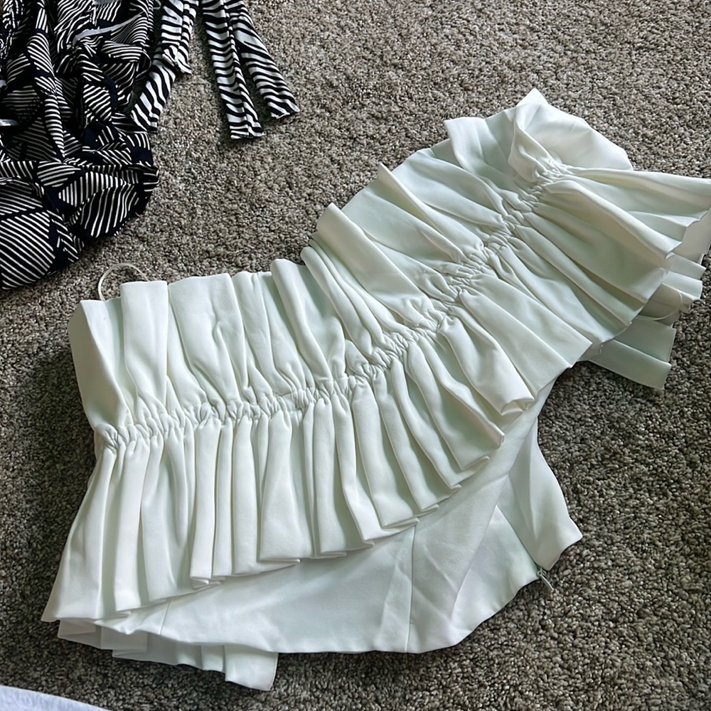 Ruffle crop top from local boutique